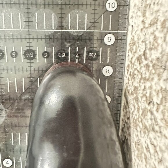 Gucci Women Size 9B Black Leather Platform Slip On Pump Block Heel Shoes - Picture 11 of 11